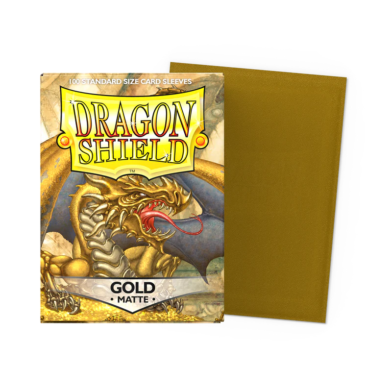 Dragon Shield Standard Fit Matte Card Sleeves - Gold (100ct)