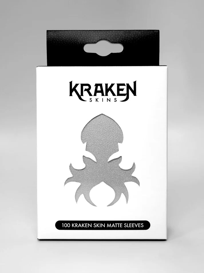Kraken Skins Standard Fit Matte Card Sleeves - Antique Silver (100 ct)