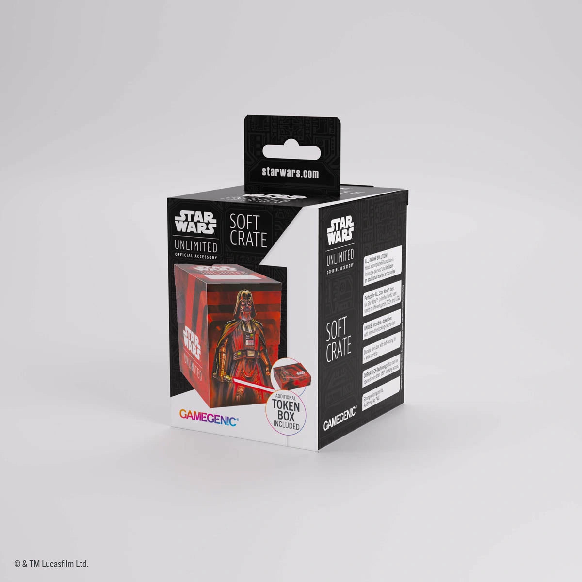 GameGenic Star Wars: Unlimited Soft Crate Deck Box - Darth Vader