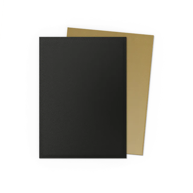 Dragon Shield Standard Fit Matte Dual Card Sleeves - Black & Gold (100ct)