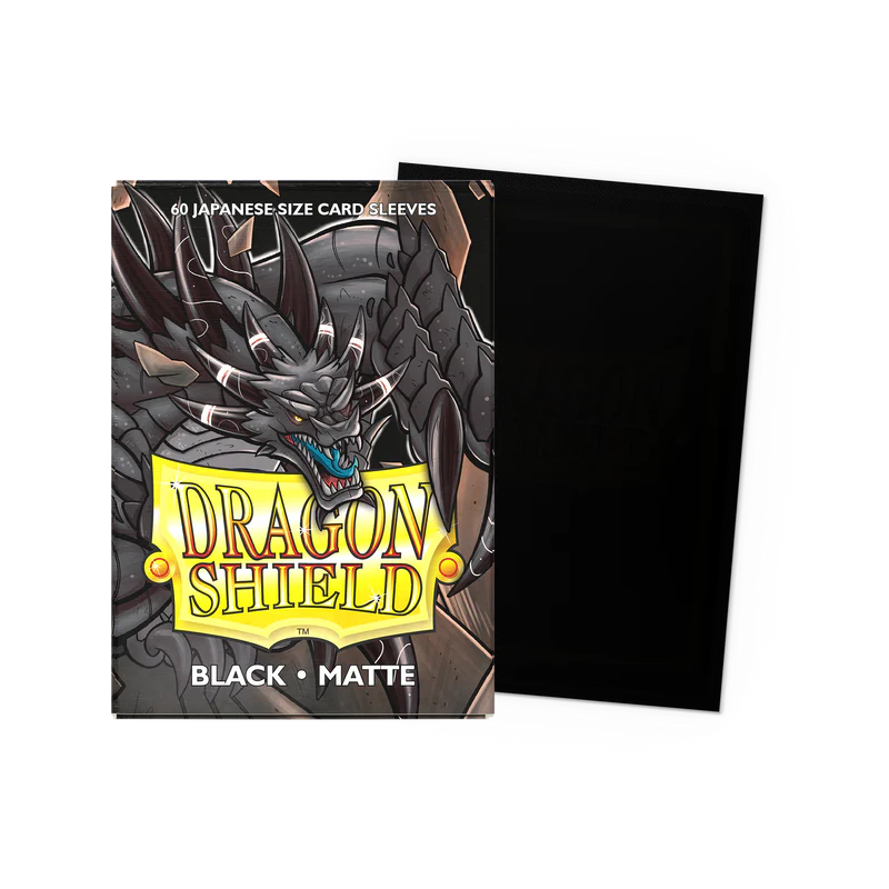 Dragon Shield Japanese Fit Matte Card Sleeves - Black (60ct)