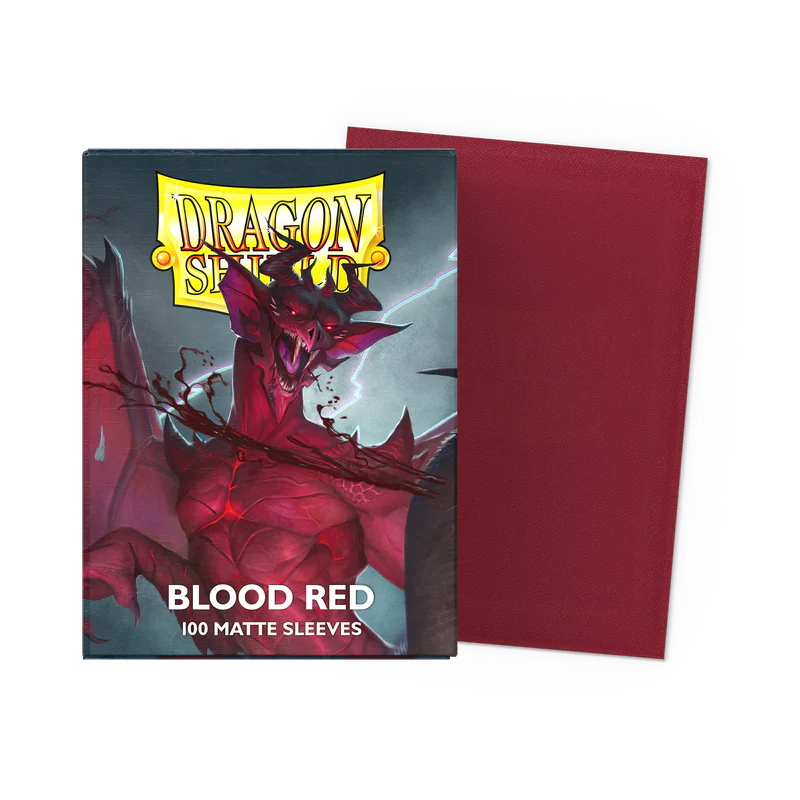 Dragon Shield Matte Card Sleeves - Blood Red (100ct)