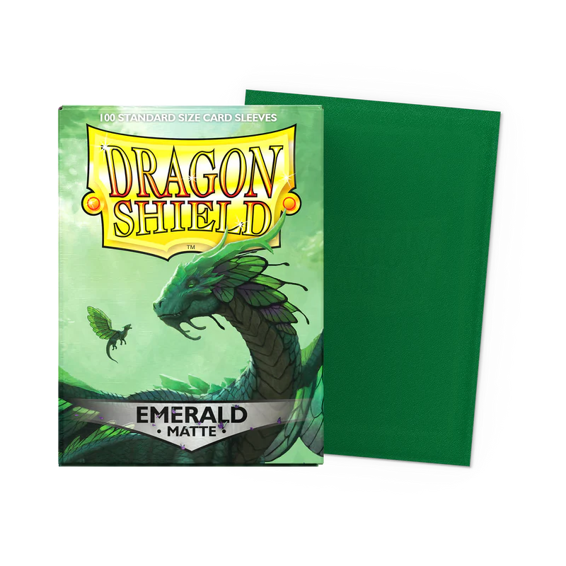 Dragon Shield Standard Fit Matte Card Sleeves - Emerald (Green) (100ct)