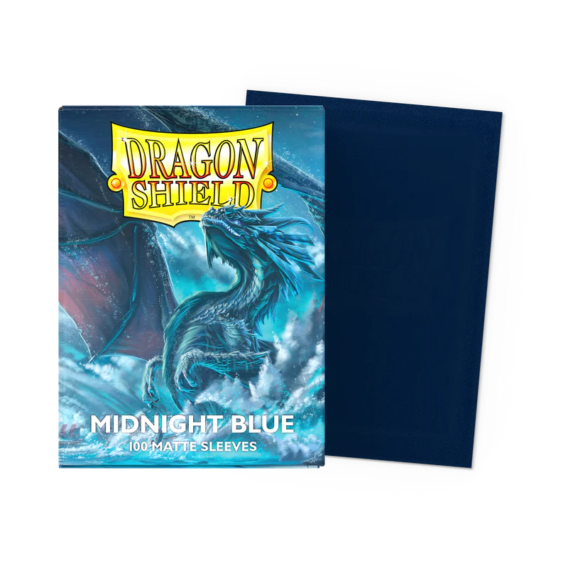 Dragon Shield Standard Fit Matte Card Sleeves - Midnight Blue (100ct)