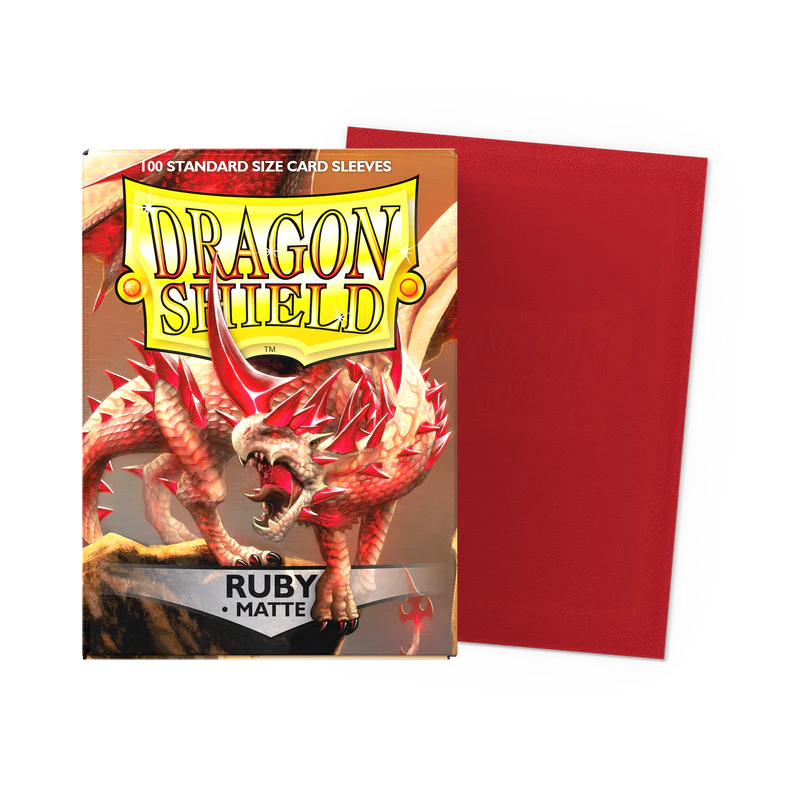Dragon Shield Standard Fit Matte Card Sleeves - Ruby (100ct)