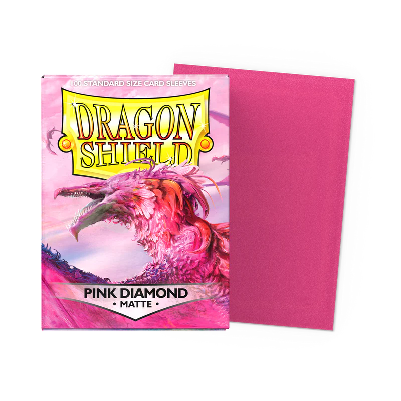 Dragon Shield Standard Fit Matte Card Sleeves - Pink Diamond (100ct)