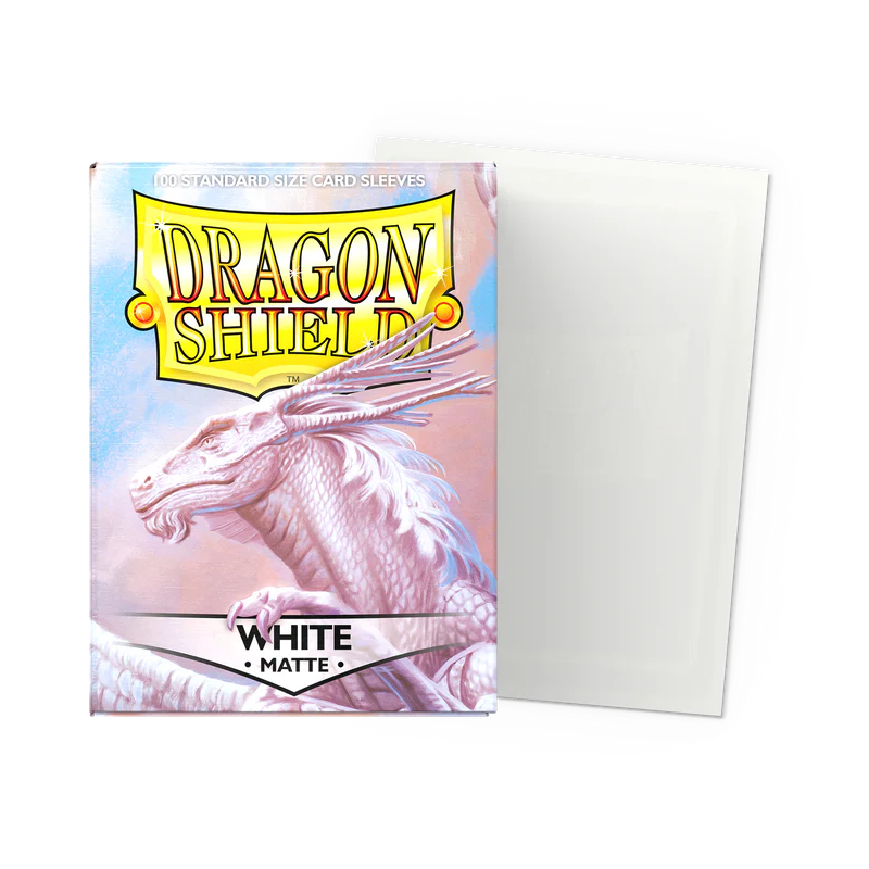 Dragon Shield Standard Fit Matte Card Sleeves - White (100ct)