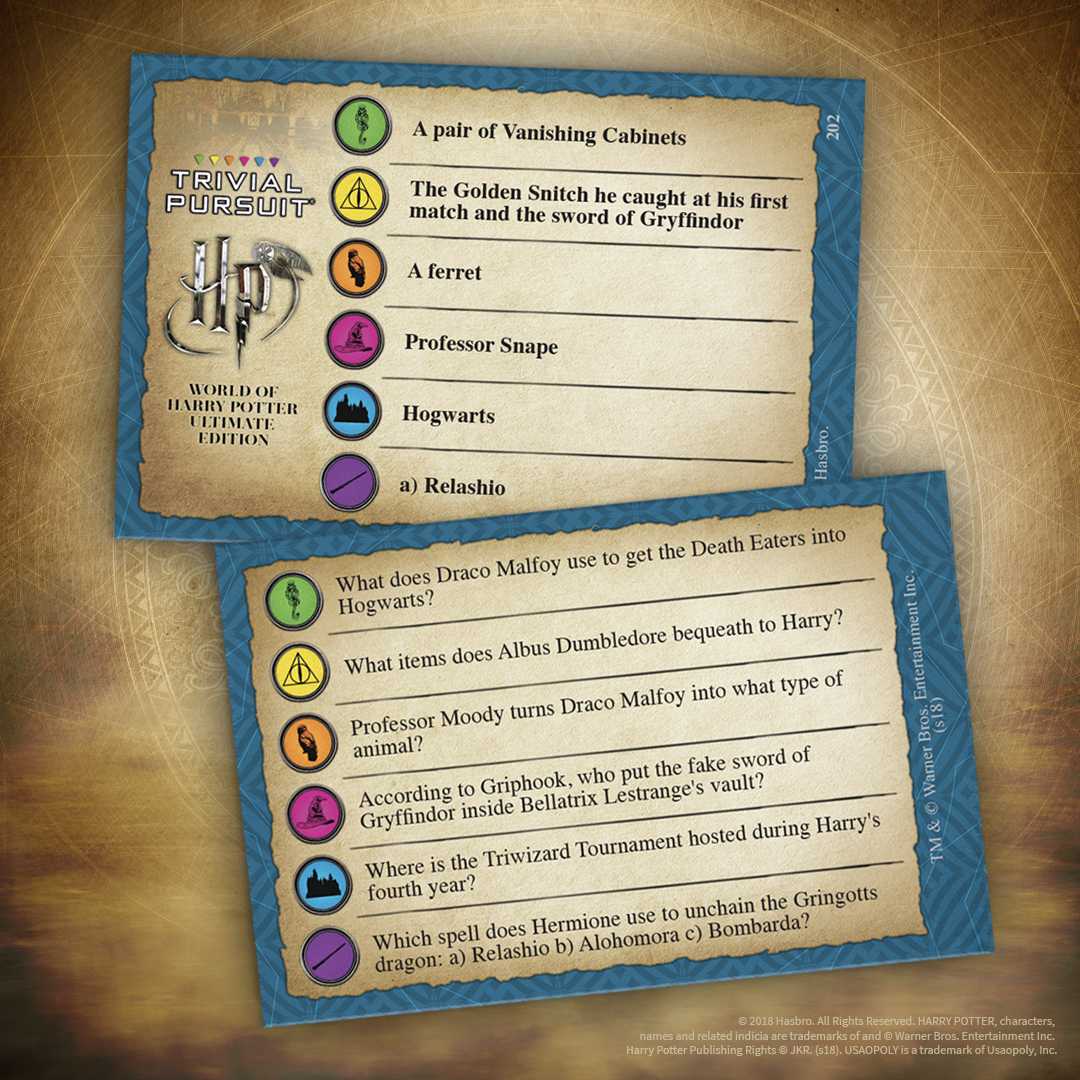 World of Harry Potter Trivial Pursuit