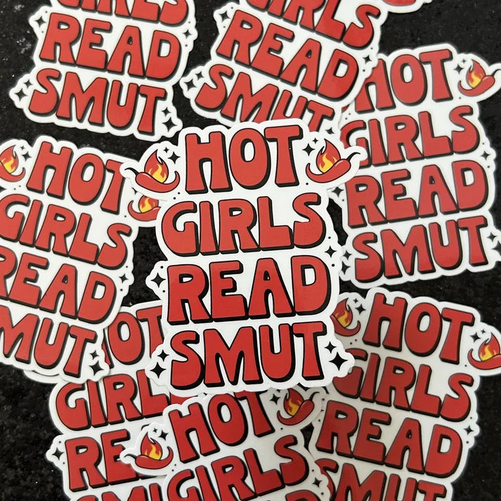 Metalbox "Hot Girls Read Smut" Vinyl Sticker