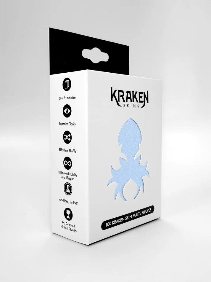 Kraken Skins Standard Fit Matte Card Sleeves - Powder Blue (100ct)