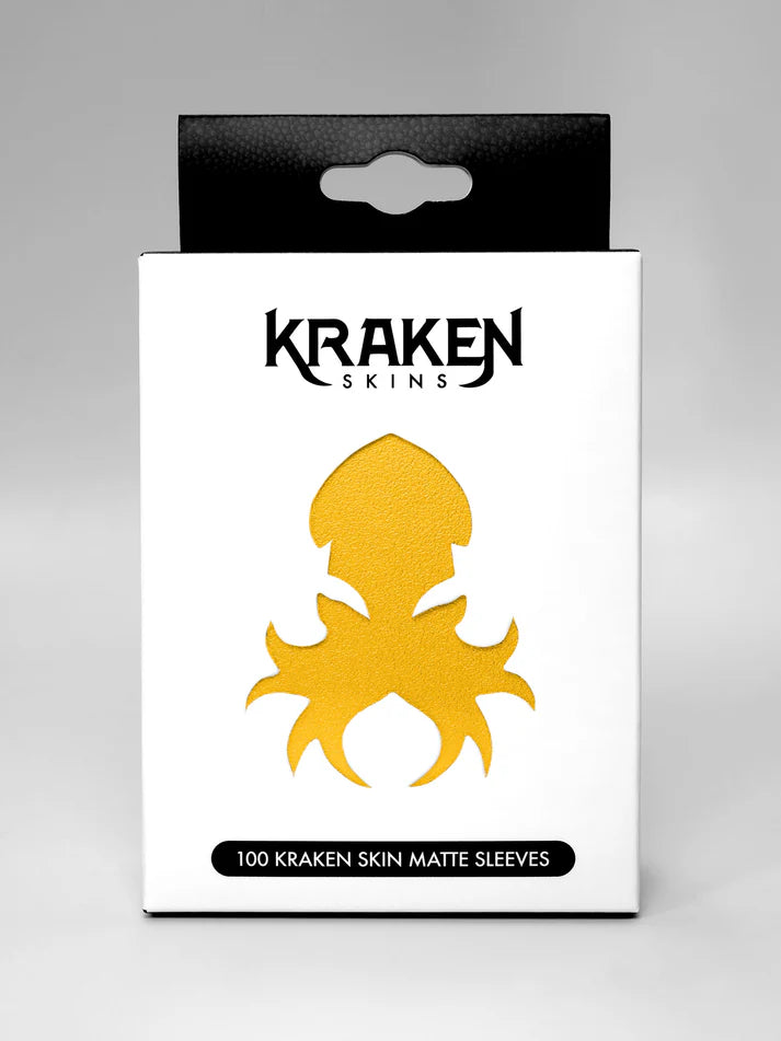 Kraken Skins Standard Fit Matte Card Sleeves - Dandelion Yellow (100 ct)