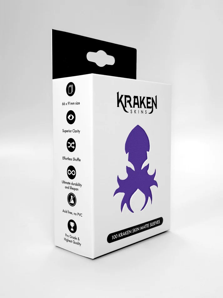 Kraken Skins Standard Fit Matte Card Sleeves - Emperor Purple (100 ct)