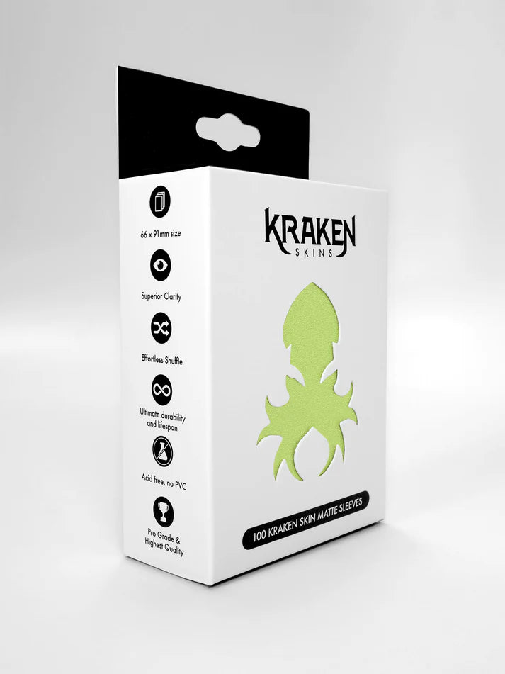 Kraken Skins Pistachio Green Matte Sleeves