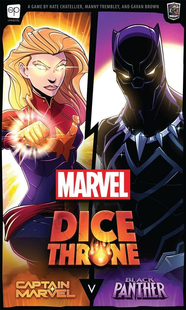 Marvel Dice Throne Board Game - Captain Marvel vs Black Panther