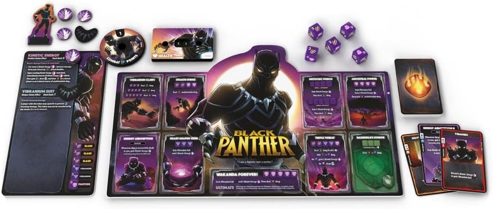 Marvel Dice Throne Board Game - Captain Marvel vs Black Panther
