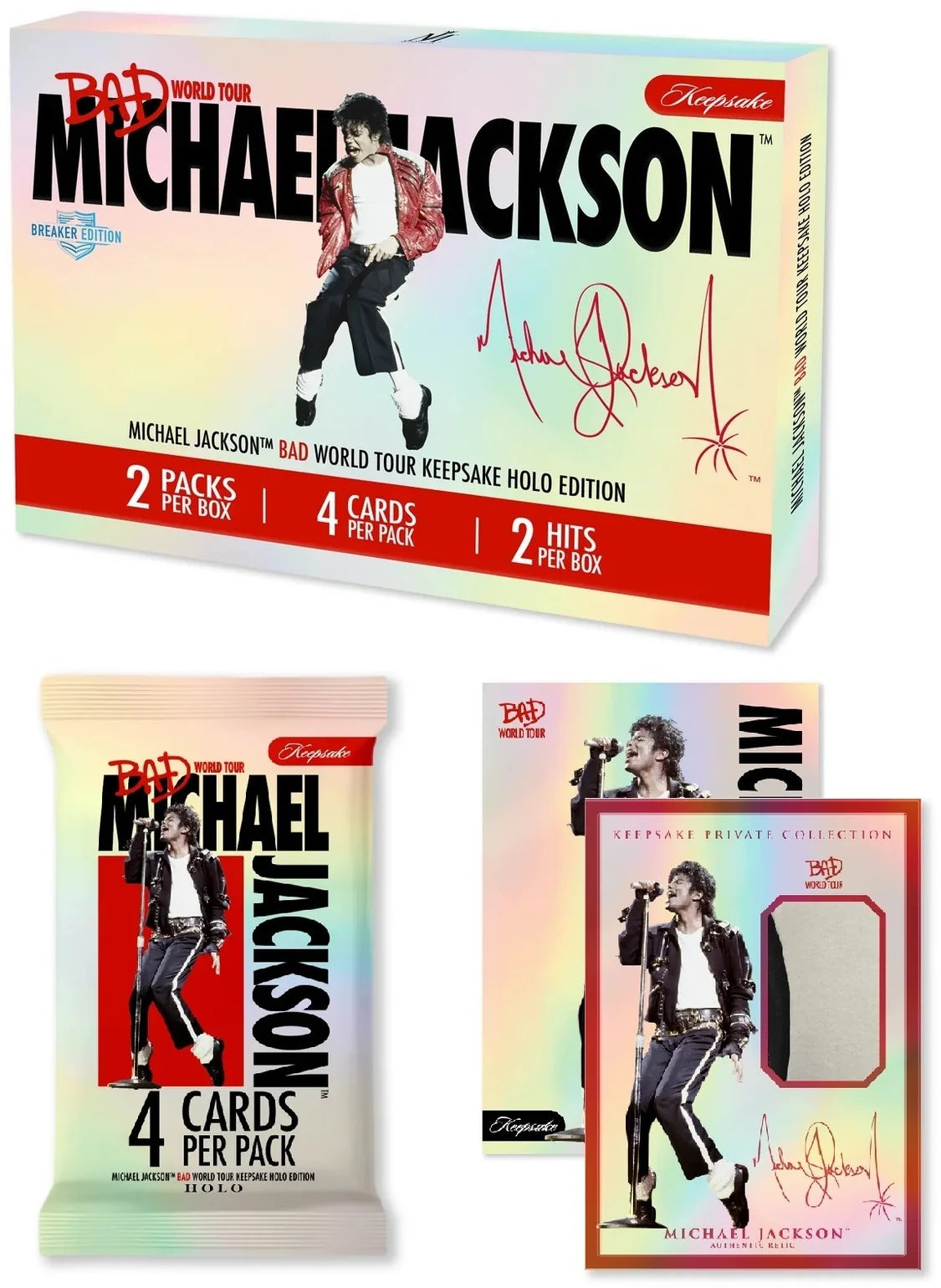 Michael Jackson: Bad World Tour Keepsake Holo Edition Breaker Box