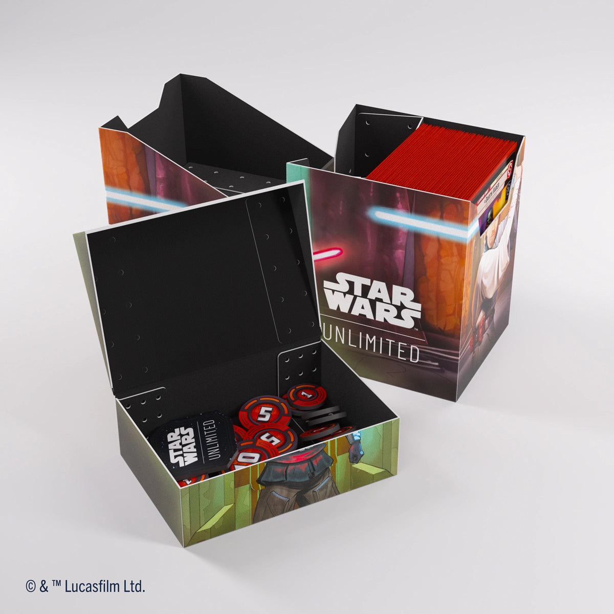 GameGenic Star Wars: Unlimited Soft Crate Deck Box - Obi-Wan Kenobi/Darth Maul
