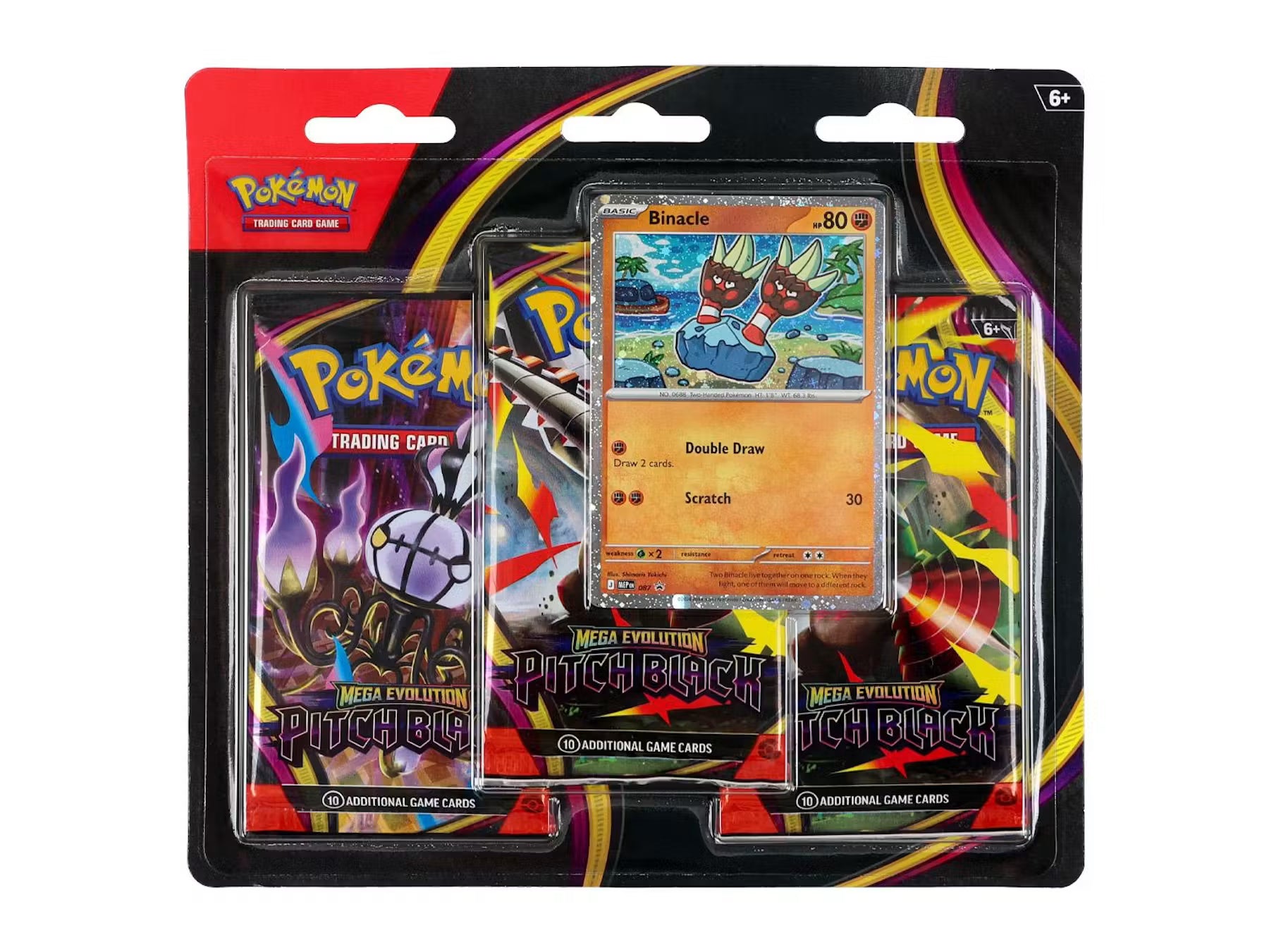 Pokemon TCG: Mega Evolution Pitch Black 3-Pack Blister