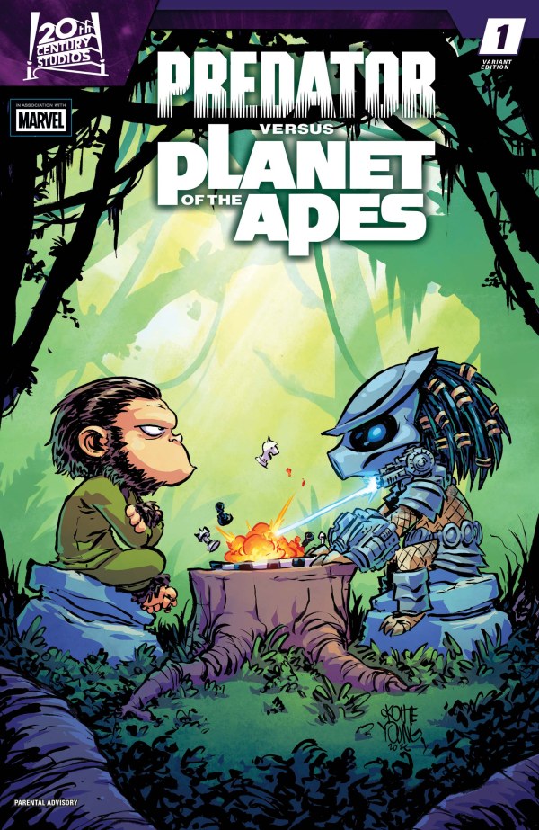Predator vs the Planet of the Apes #1 (Skottie Young Variant)