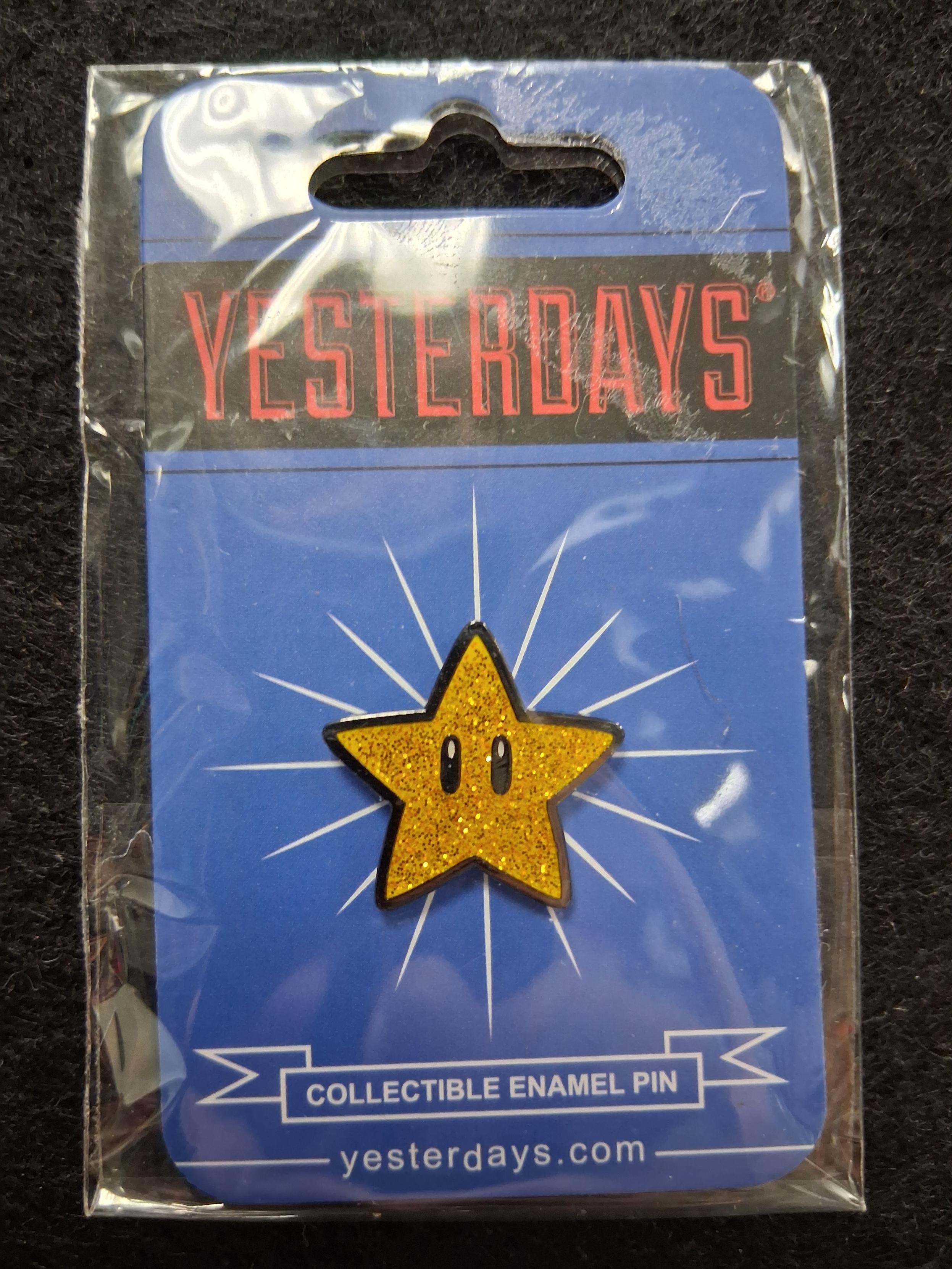 Yesterdays Super Mario Bros. Super Star Pin