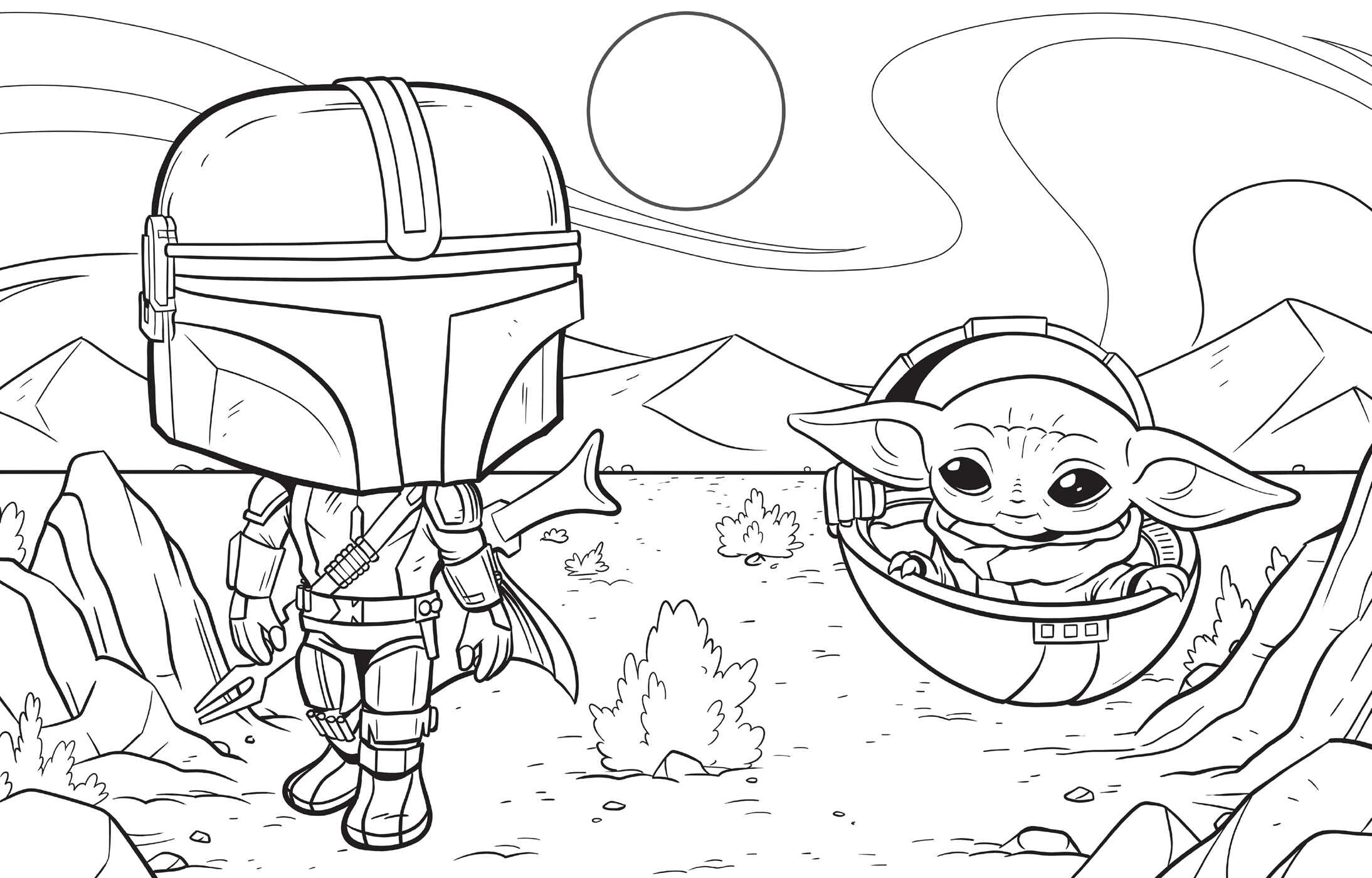 Star Wars: The Mandalorian and Grogu - The Official Funko POP! Coloring Book