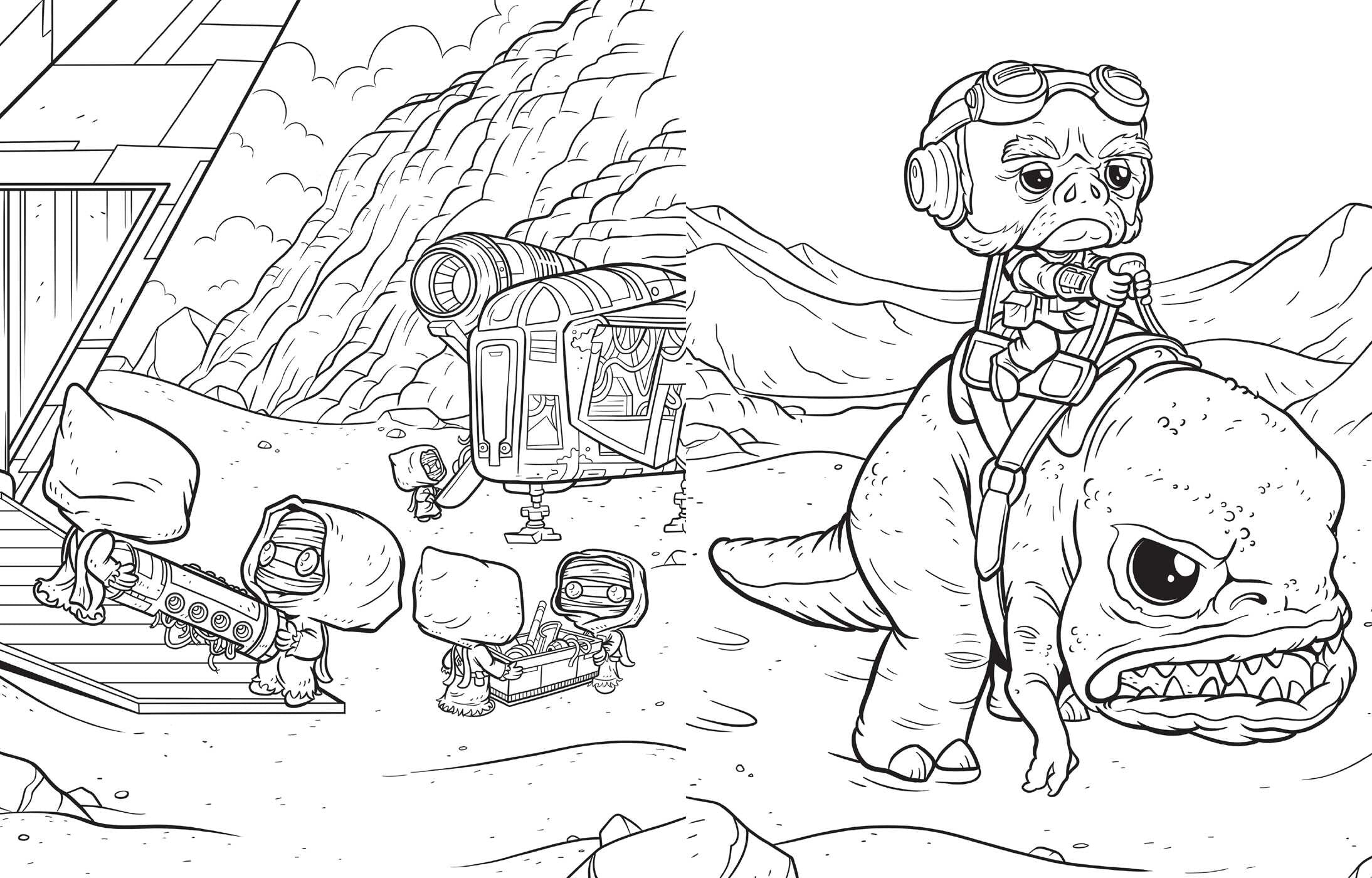 Star Wars: The Mandalorian and Grogu - The Official Funko POP! Coloring Book