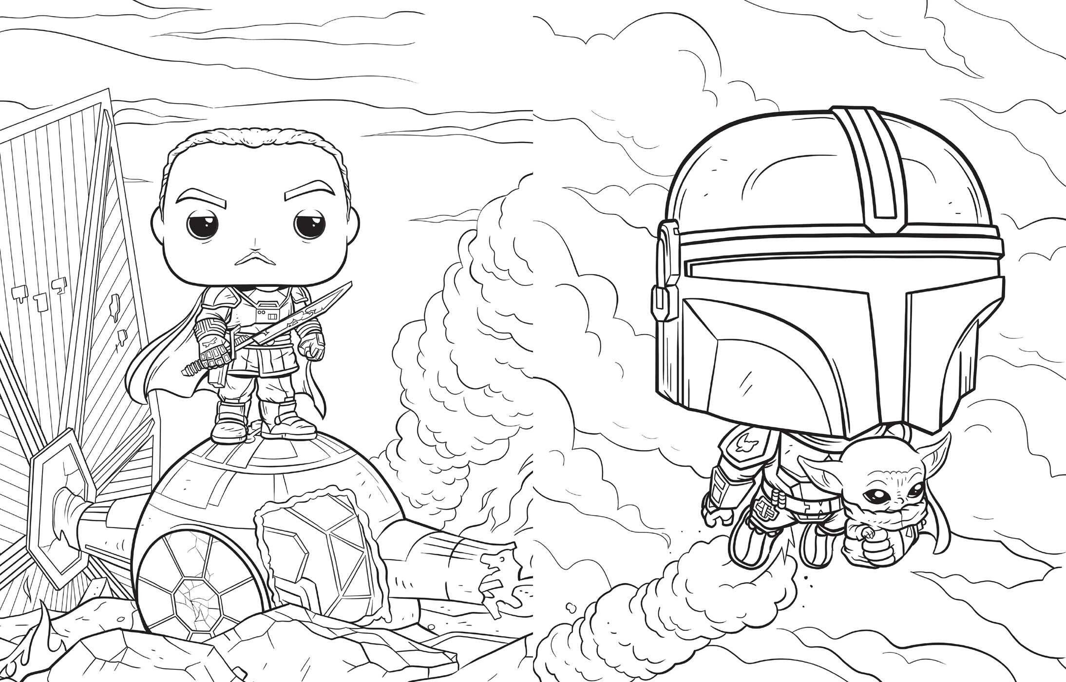 Star Wars: The Mandalorian and Grogu - The Official Funko POP! Coloring Book