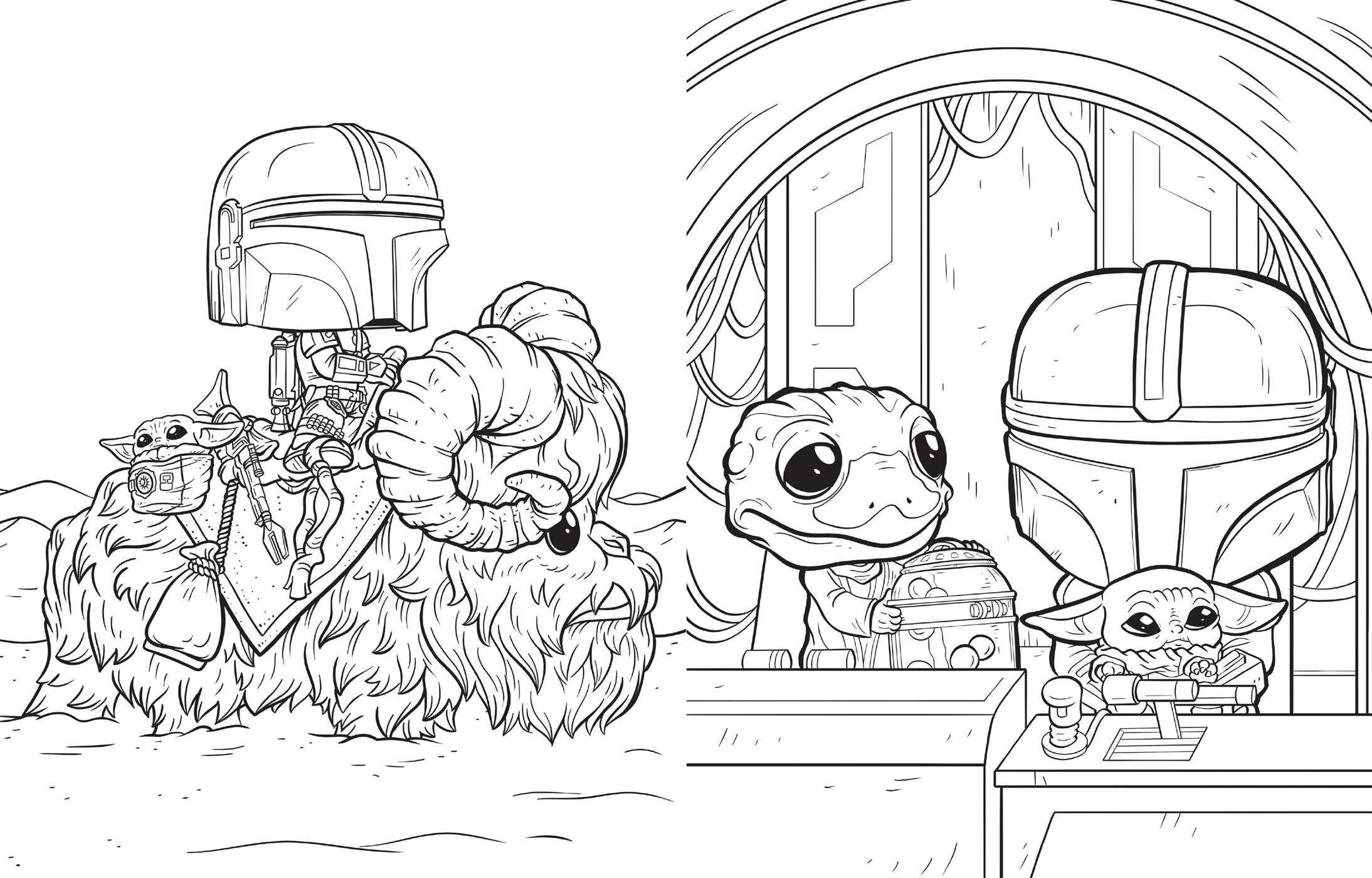 Star Wars: The Mandalorian and Grogu - The Official Funko POP! Coloring Book