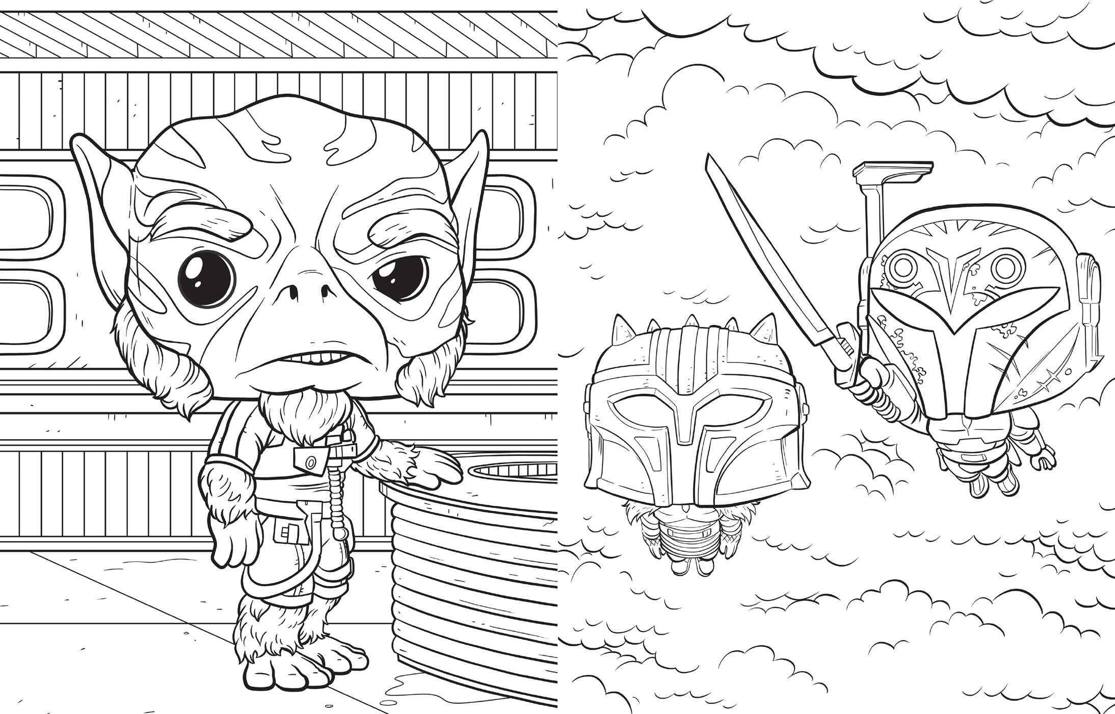 Star Wars: The Mandalorian and Grogu - The Official Funko POP! Coloring Book
