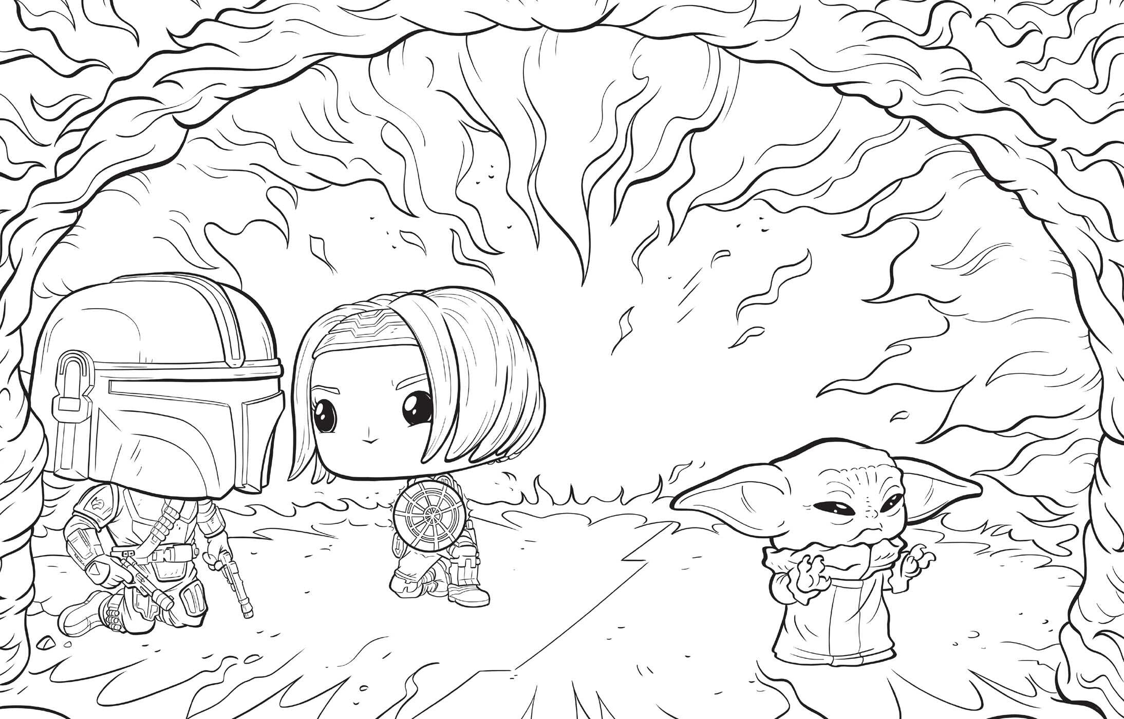 Star Wars: The Mandalorian and Grogu - The Official Funko POP! Coloring Book