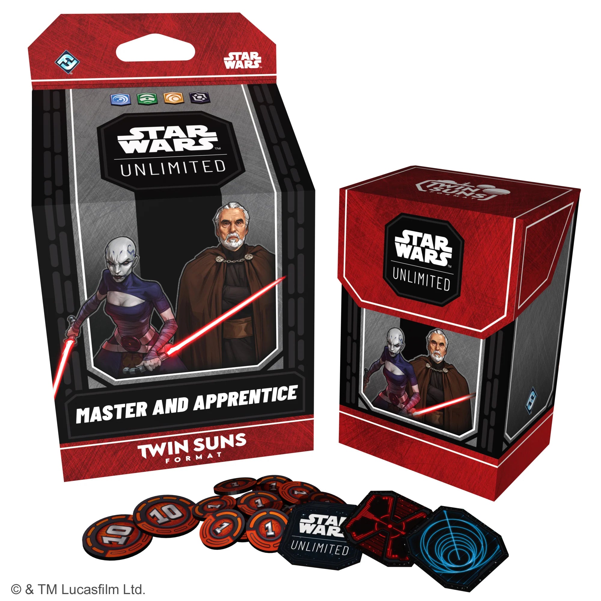 Star Wars: Unlimited Twin Suns Deck - Master And Apprentice (Count Dooku & Asajj Ventress)
